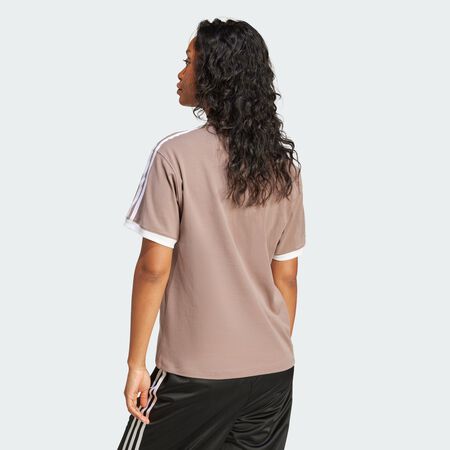 ADIDAS ORIGINALS T-shirt 3 bandes Trace Brown FEMME
