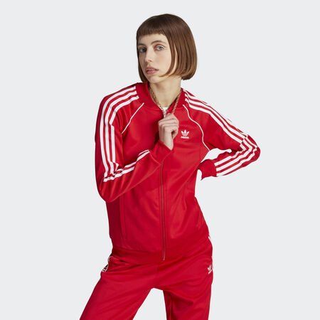 ADIDAS ORIGINALS Veste de survêtement Adicolor Classics SST Better Scarlet FEMME