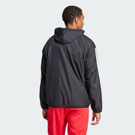 ADIDAS SPORTSWEAR Coupe-vent 3 bandes Essentials Black / White HOMME