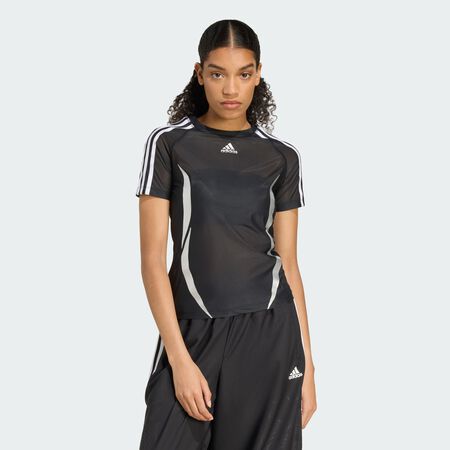 ADIDAS ORIGINALS T-shirt fin slim Adilenium Season 4 Teamgeist Black FEMME