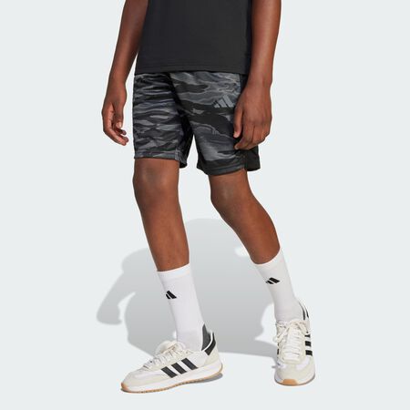 ADIDAS SPORTSWEAR Short imprimé camouflage Train Essentials Enfants Black / Grey Five / Grey Six / Carbon JUNIOR