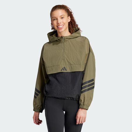 ADIDAS SPORTSWEAR Coupe-vent 3 bandes Future Icons Olive Strata FEMME