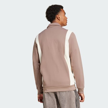 ADIDAS ORIGINALS Track top Adicolor Panel Wonder White / Trace Brown HOMME