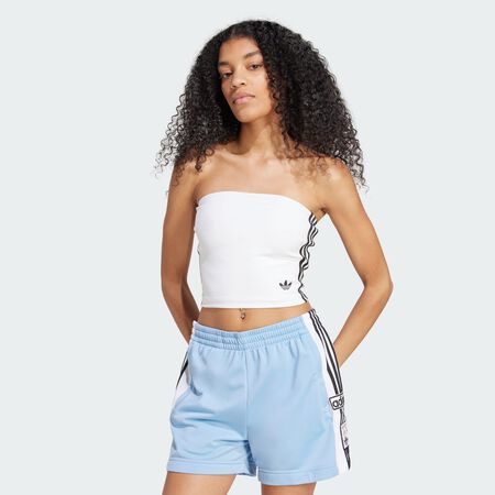 ADIDAS ORIGINALS Haut tube 3 bandes Adicolor White / Black FEMME