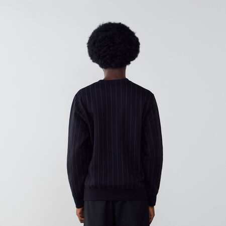 NIKE SWEAT CREW JUST DO IT AOP NOIR/BLANC HOMME