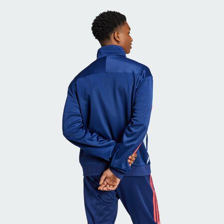 ADIDAS ORIGINALS Veste de survêtement House of Tiro Nations Pack Dark Blue / Glow Blue / Semi Lucid Red HOMME