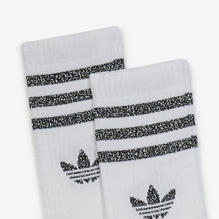 ADIDAS ORIGINALS CHAUSSETTES X2 CREW GLITTER BLACK/WHITE UNISEX