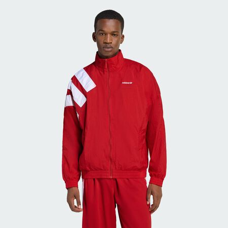 ADIDAS ORIGINALS ARCHIVE BLOCKED TRACK TOP Better Scarlet / White MEN
