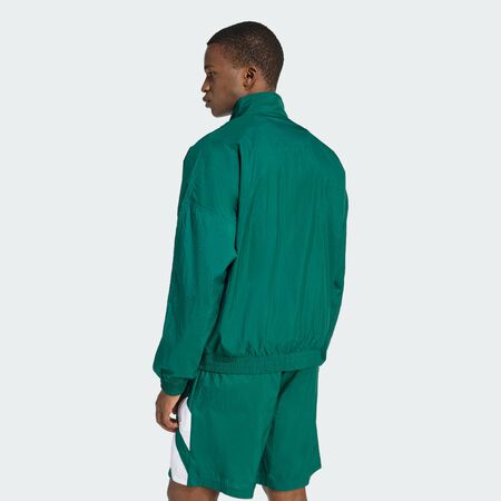 ADIDAS ORIGINALS ARCHIVE BLOCKED TRACK TOP Collegiate Green / White MEN