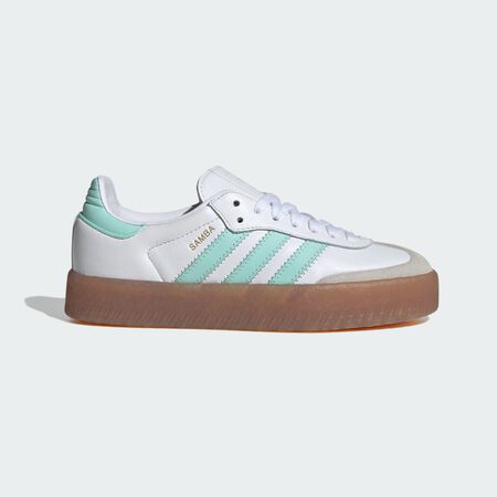 ADIDAS ORIGINALS samba Sambae Shoes Kids Cloud White / Clear Mint / Gold Metallic BABIES