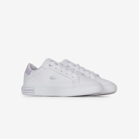 LACOSTE POWERCOURT SIGNATURE WHITE/PURPLE TODDLERS