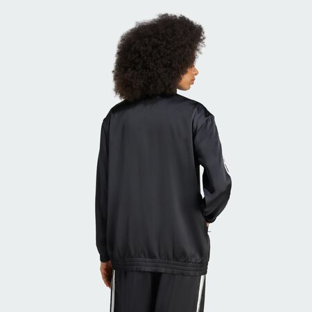 ADIDAS ORIGINALS Veste de survêtement Firebird satin 3 bandes à volants adidas Originals Black FEMME