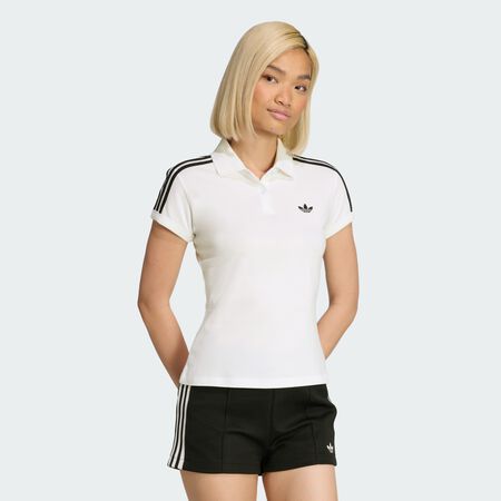 ADIDAS ORIGINALS 3-Stripes Polo White / Black WOMEN