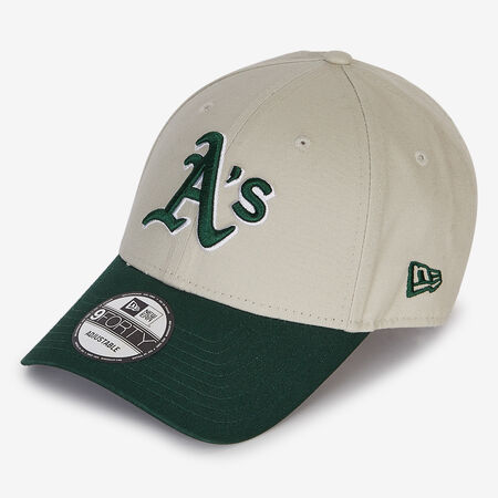 NEW ERA 9FORTY OAKLAND ATHLETICS GREEN CROWN BEIGE/GREEN MEN