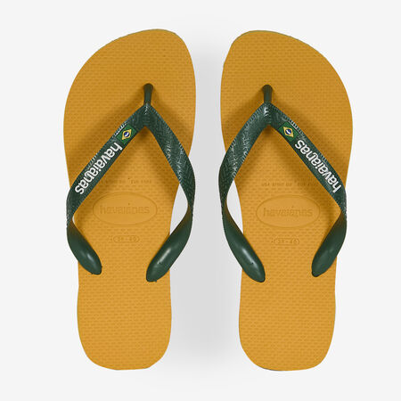 HAVAIANAS BRASIL LOGO YELLOW/GREEN WOMEN