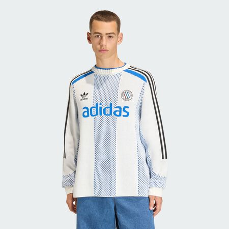ADIDAS ORIGINALS ADICOLOR BLOKECORE LONGSLEEVES LIGHT WEIGHT PULLOVER UNISEX White UNISEX