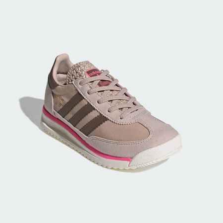 ADIDAS ORIGINALS SL 72 RS Elastic Laces Shoes Kids Wonder Taupe / Earth Strata / Lucid Pink BABIES