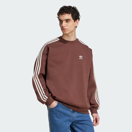 Sweat-shirt ras-du-cou oversize Adicolor : Auburn / Off White