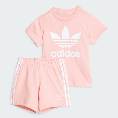 ADIDAS ORIGINALS Ensemble short et t-shirt Enfants Semi Pink Spark CADET