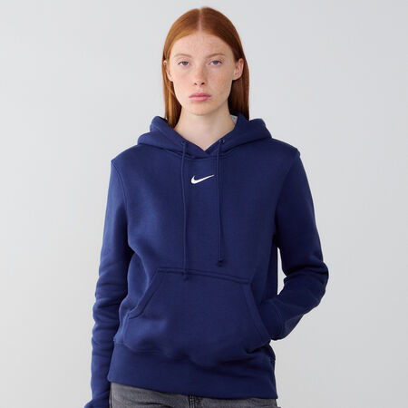NIKE HOODIE CLUB CENTERED LOGO MARINE FEMME
