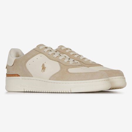 POLO RALPH LAUREN MASTERS COURT SUEDE WHITE/BEIGE MEN