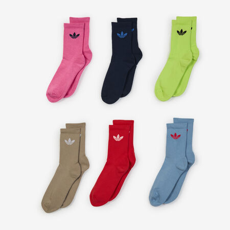 ADIDAS ORIGINALS CHAUSSETTES X6 CREW CUSHION MULTICOLOURED UNISEX