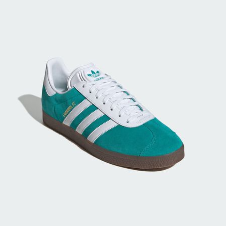 ADIDAS PERFORMANCE Gazelle Manchester United Shoes Sea Green / Cloud White / Gum UNISEX