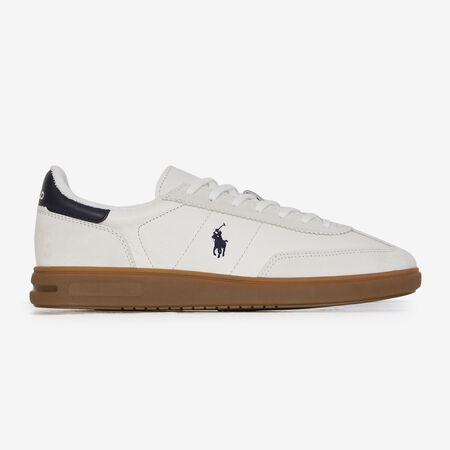 POLO RALPH LAUREN BEDFORD LEATHER WHITE/NAVY BLUE MEN
