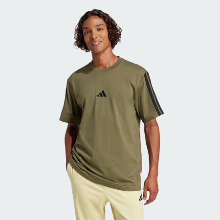 T-shirt jersey 3 bandes Essentials : Olive Strata / Black
