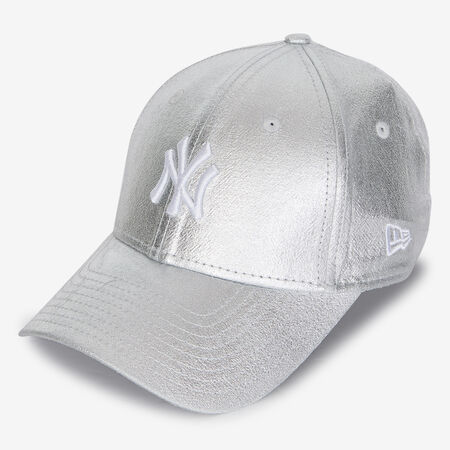 NEW ERA 9FORTY WOMEN NY METALLIC ARGENT FEMME