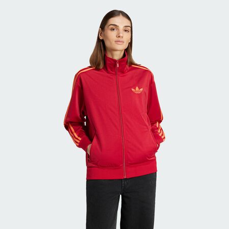 Veste de survêtement ample Adicolor Classic Firebird : Team Victory Red / Semi Coral