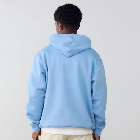ADIDAS ORIGINALS HOODIE ESSENTIAL TREFOIL LOOSE BLEU/BLANC HOMME