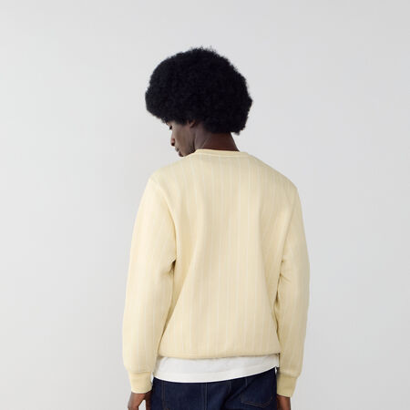 NIKE SWEAT CREW JUST DO IT AOP BEIGE HOMME