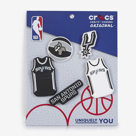 CROCS JIBBITZ NBA SAN ANTONIO SPURS 5PC MULTICOLOURED UNISEX