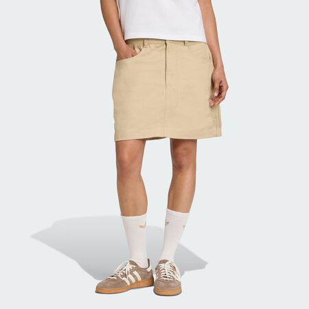 ADIDAS ORIGINALS Firebird Utility Mini Skirt Stone Khaki WOMEN