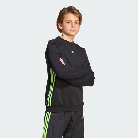 Sweat-shirt ras-du-cou ample : Black