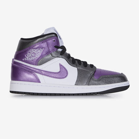 AIR JORDAN 1 MID SE : WHITE/PURPLE