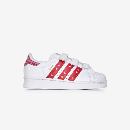 ADIDAS ORIGINALS superstar SUPERSTAR II CF LED ALICE IN WONDERLAND WHITE/RED TODDLERS