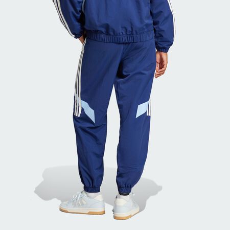 ADIDAS SPORTSWEAR Pantalon à revers Color Block 3 bandes Tiro Cut Dark Blue / Glow Blue FEMME