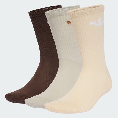 ADIDAS ORIGINALS Chaussettes rembourrées Trefoil (6 paires) Brown / Putty Grey / Crystal Sand MIXTE