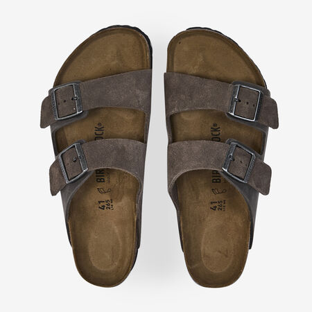 BIRKENSTOCK arizona ARIZONA LEATHER MIX GREY/BROWN MEN