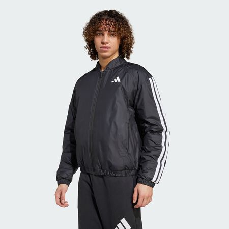 ADIDAS SPORTSWEAR Veste bomber isolante 3 bandes Essentials Black HOMME