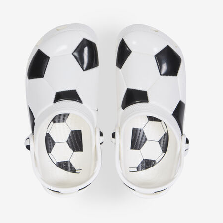CROCS CLASSIC CLOG FOOTBALL BLANC/NOIR CADET