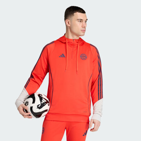 ADIDAS PERFORMANCE FC BAYERN 25/26 SWEAT HOODIE Hi-Res Red MEN
