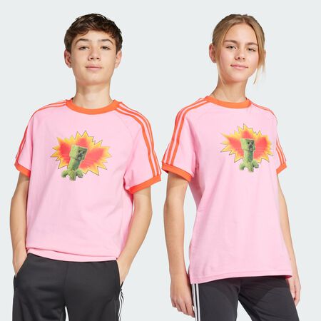 ADIDAS ORIGINALS T-shirt graphique adidas Originals x Minecraft Bliss Pink / Bright Red JUNIOR
