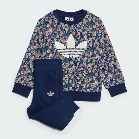 ADIDAS ORIGINALS Ensemble sweat-shirt ras-du-cou adidas Originals x Liberty London Enfants Night Indigo / Multicolor CADET