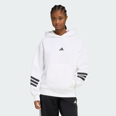 ADIDAS SPORTSWEAR Future Icons 3-Stripes Hoodie White WOMEN
