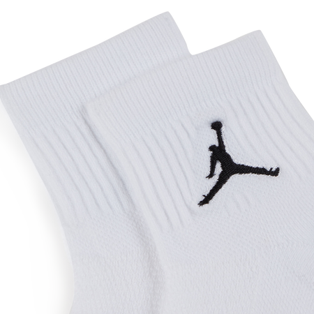 JORDAN CHAUSSETTES X3 QUARTER JUMPMAN WHITE/BLACK MEN