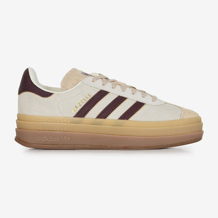 ADIDAS ORIGINALS gazelle GAZELLE BOLD BEIGE/BURGUNDY WOMEN