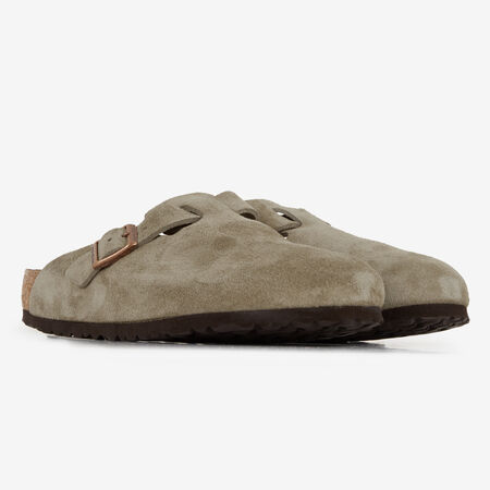 BIRKENSTOCK boston BOSTON SUEDE TAUPE TAUPE HOMME
